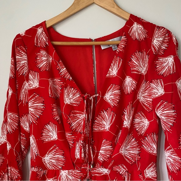 Red Floral Romper - Picture 3 of 6